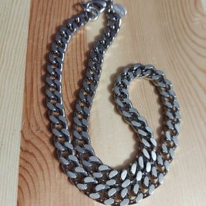 Panama Jack Silver Chain Link Necklace